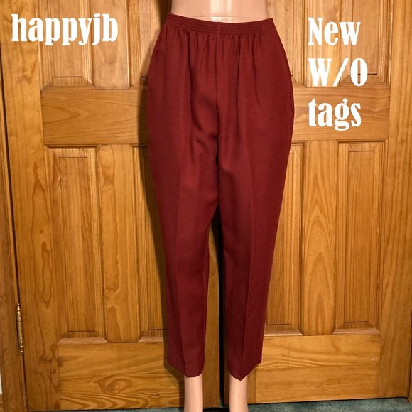 NWOT Vintage Alfred Dunner Pull On Elastic Waist Pants Size 14 - Picture 2 of 8